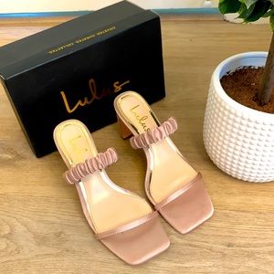 Lulus Blush Pink Chunky Heels